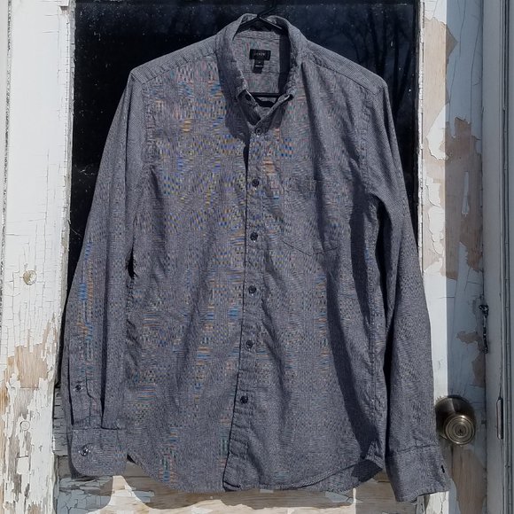 J. Crew Mini Houndstooth Slim Fit Button-Down Shirt - Picture 12 of 14